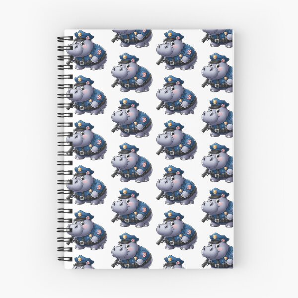 Item preview, Police Hippo - Cute Law Enforcer designed and sold by Art-Arcade6.