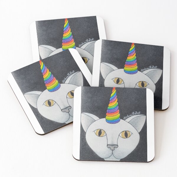 Item preview, Unicorn Cat designed and sold by StickersTheBat.