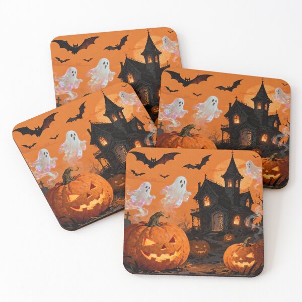 Item preview, Haunted Halloween Night: Ghosts, Pumpkins, and Spooky Bats designed and sold by optimusprime39.