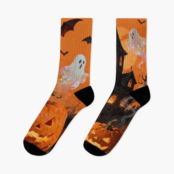 Item preview, Haunted Halloween Night: Ghosts, Pumpkins, and Spooky Bats designed and sold by optimusprime39.