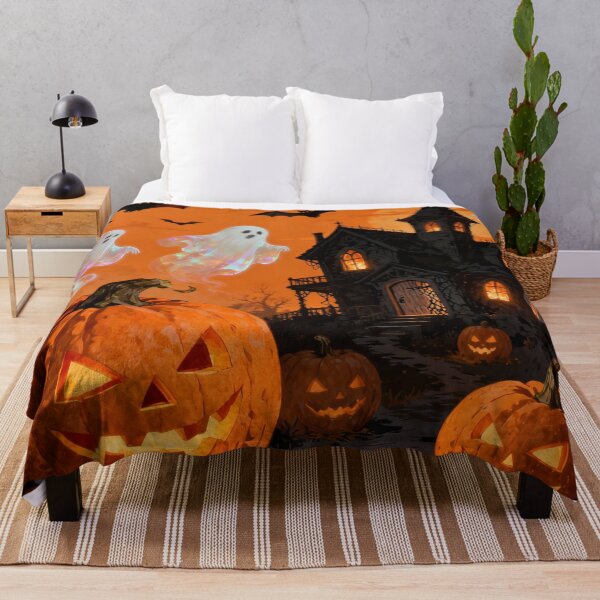 Item preview, Haunted Halloween Night: Ghosts, Pumpkins, and Spooky Bats designed and sold by optimusprime39.