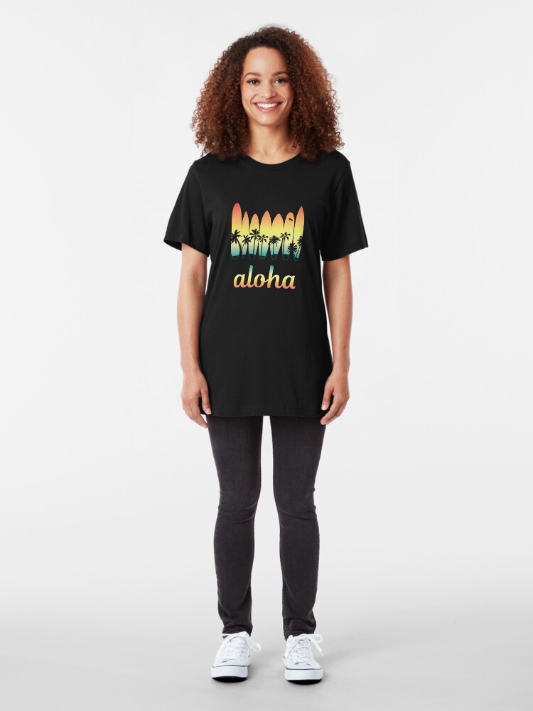 Alternate view of Aloha Surfing Good Vibes Slim Fit T-Shirt