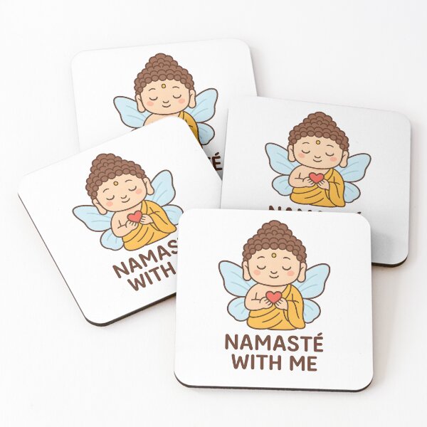 Item preview, Kawaii Fairy Buddha with Heart – “Namasté With Me” Cute Spiritual Design designed and sold by OsasChild.