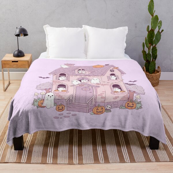 Item preview, Pastel House with Ghosts, Bats, and Pumpkins designed and sold by Itsheartshop.