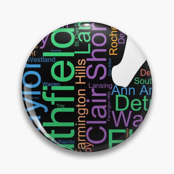 Item preview, Michigan Word Art With Cities designed and sold by TheIconSmith.