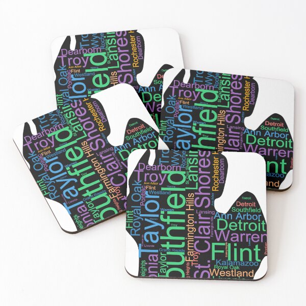 Item preview, Michigan Word Art With Cities designed and sold by TheIconSmith.