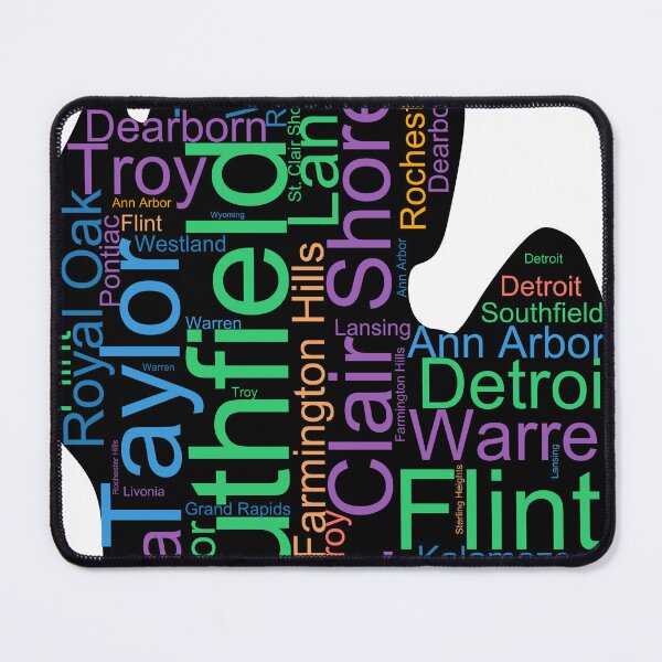 Item preview, Michigan Word Art With Cities designed and sold by TheIconSmith.