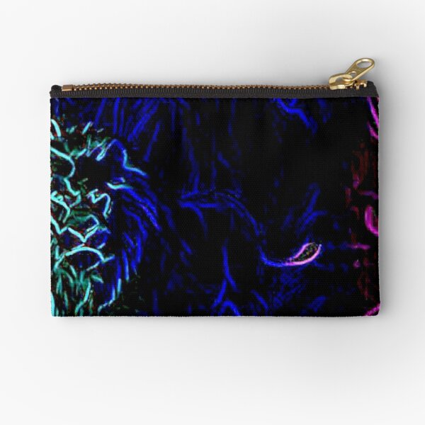 Noble Neon Lion Zipper Pouch