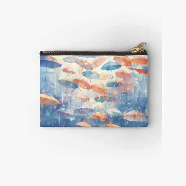 Item preview, Dreamy Umbrella Abstract Art – Rain and Wind Watercolor Harmony designed and sold by Windy-market.
