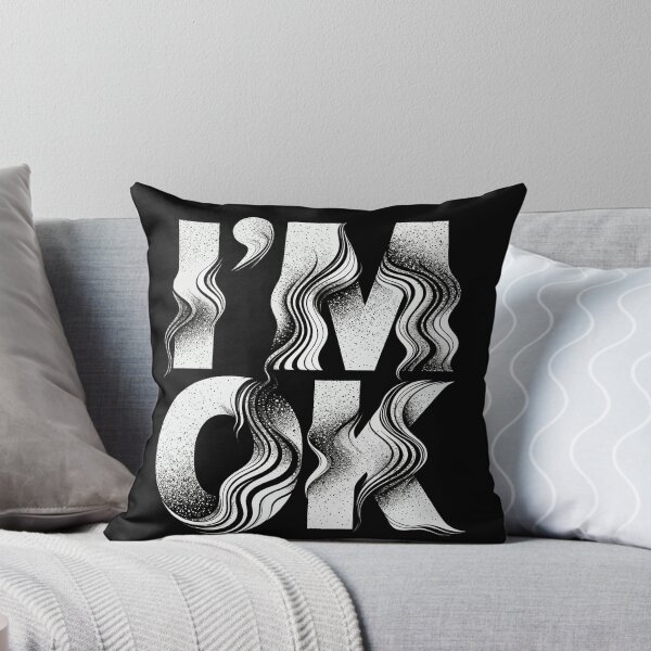 Item preview, "I'm OK" Wavy Typography Art designed and sold by zzz888.