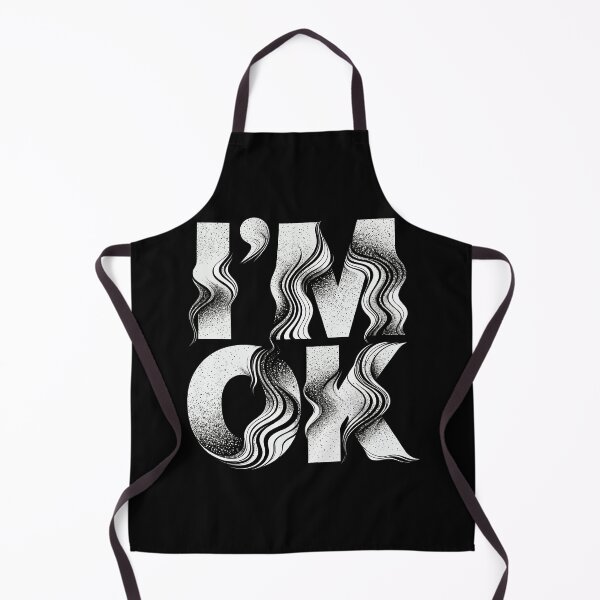 Item preview, "I'm OK" Wavy Typography Art designed and sold by zzz888.