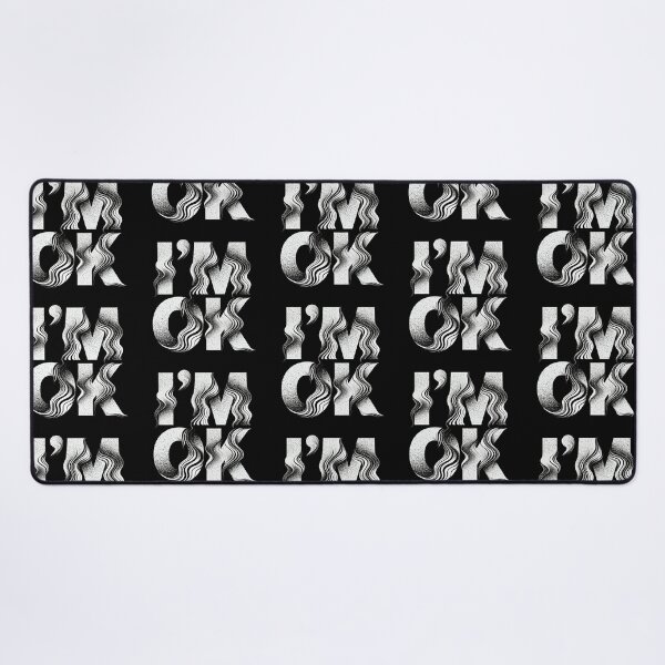 Item preview, "I'm OK" Wavy Typography Art designed and sold by zzz888.