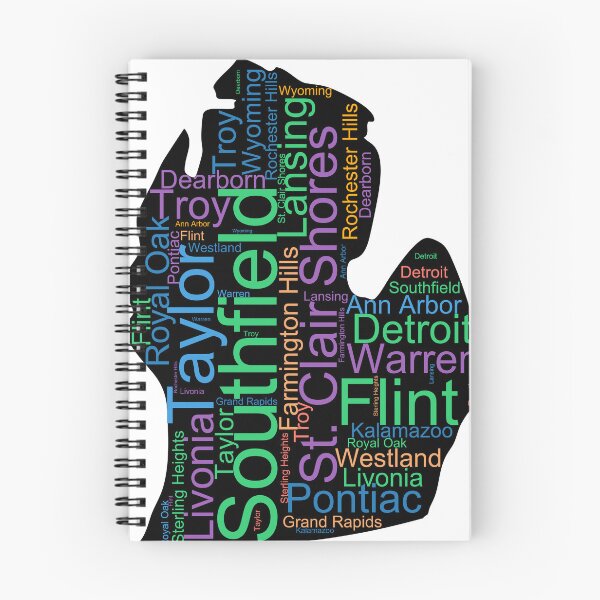 Item preview, Michigan Word Art With Cities designed and sold by TheIconSmith.