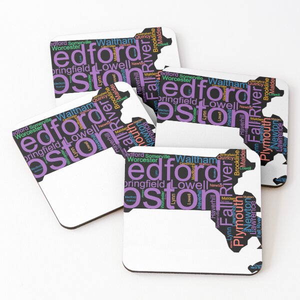 Item preview, Massachusetts Word Art With Cities designed and sold by TheIconSmith.