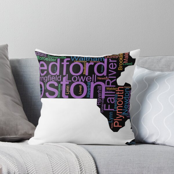 Item preview, Massachusetts Word Art With Cities designed and sold by TheIconSmith.