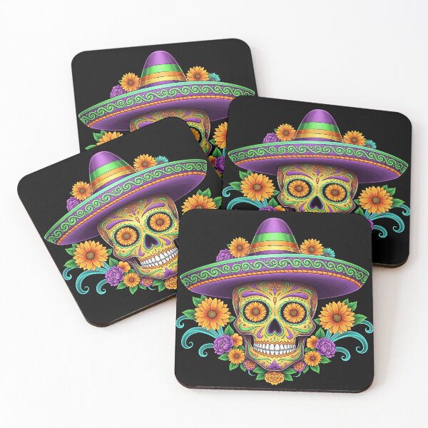 Item preview, Psychedelic Calavera (Sugar Skull) designed and sold by cryptamine.