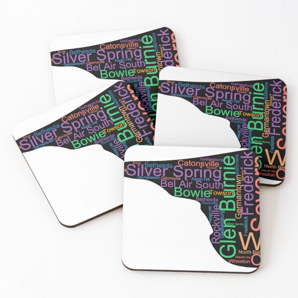 Item preview, Maryland Word Art With Cities designed and sold by TheIconSmith.