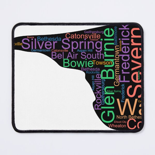 Item preview, Maryland Word Art With Cities designed and sold by TheIconSmith.