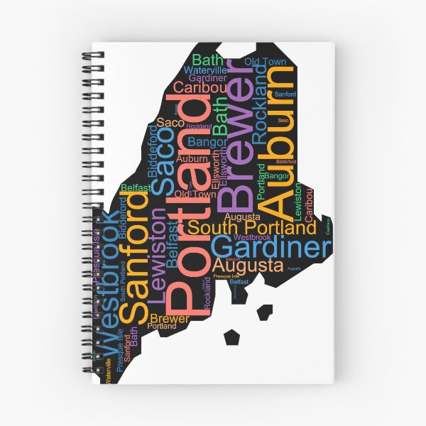 Item preview, Maine Word Art With Cities designed and sold by TheIconSmith.