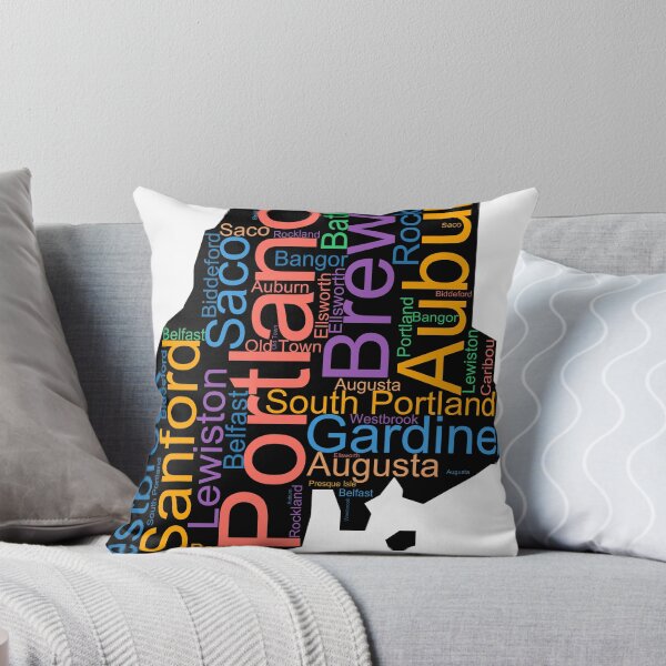 Item preview, Maine Word Art With Cities designed and sold by TheIconSmith.