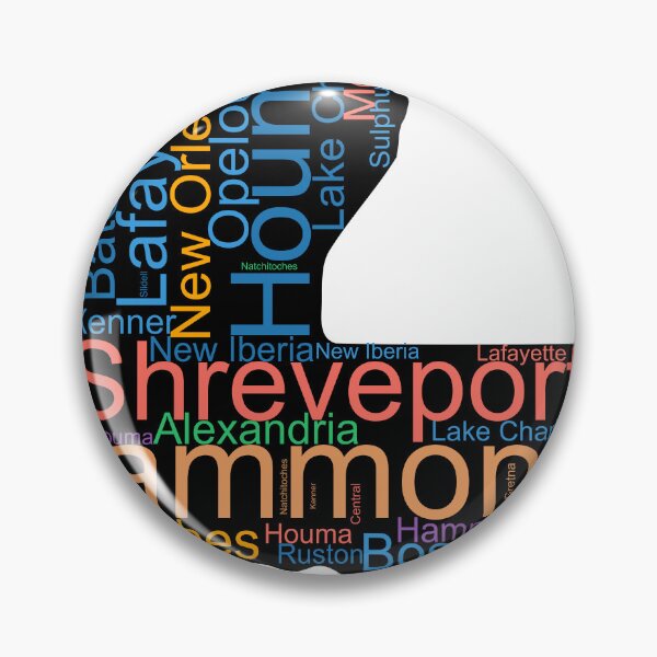 Item preview, Louisiana Word Art With Cities designed and sold by TheIconSmith.