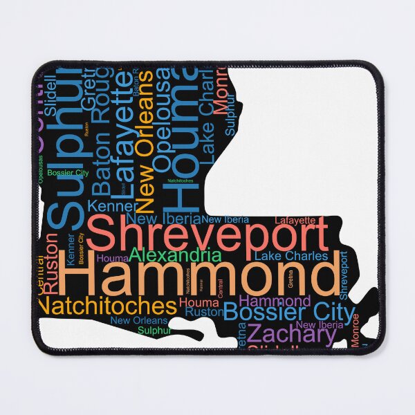 Item preview, Louisiana Word Art With Cities designed and sold by TheIconSmith.