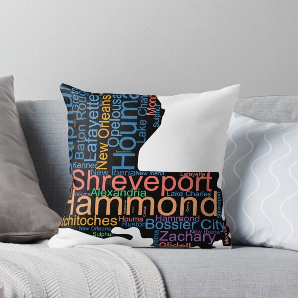 Item preview, Louisiana Word Art With Cities designed and sold by TheIconSmith.