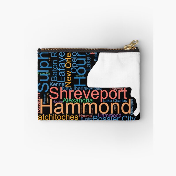 Item preview, Louisiana Word Art With Cities designed and sold by TheIconSmith.