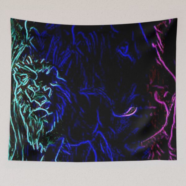 Item preview, Noble Neon Lion designed and sold by lilbudscorner.