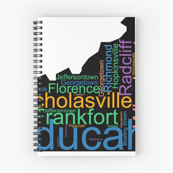 Item preview, Kentucky Word Art With Cities designed and sold by TheIconSmith.
