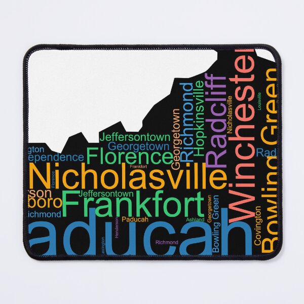 Item preview, Kentucky Word Art With Cities designed and sold by TheIconSmith.