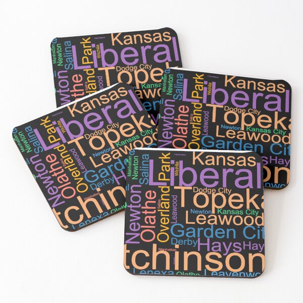 Item preview, Kansas Word Art With Cities designed and sold by TheIconSmith.