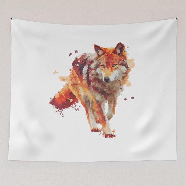 Aperçu de l'œuvre Wild Spirit : Le loup en mouvement créée et vendue par UniquetyDesign.