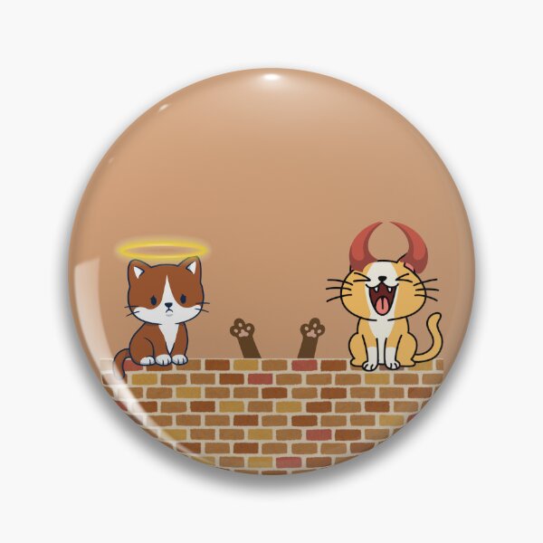 Item preview, Halloween Cats – Angel vs Devil designed and sold by IREMORHAN.