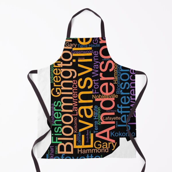 Item preview, Indiana Word Art With Cities designed and sold by TheIconSmith.