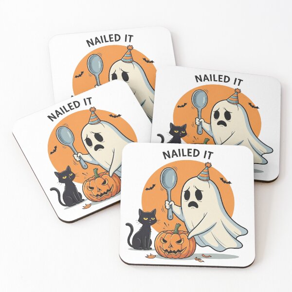 Item preview, Comical Ghost Pumpkin Carving Fail - Funny Halloween Misadventures designed and sold by Ascend777.