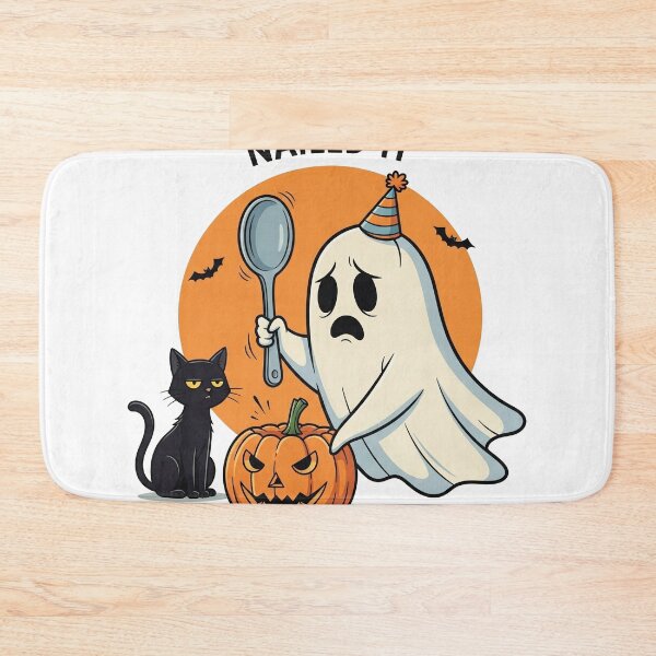 Item preview, Comical Ghost Pumpkin Carving Fail - Funny Halloween Misadventures designed and sold by Ascend777.