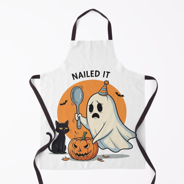 Item preview, Comical Ghost Pumpkin Carving Fail - Funny Halloween Misadventures designed and sold by Ascend777.