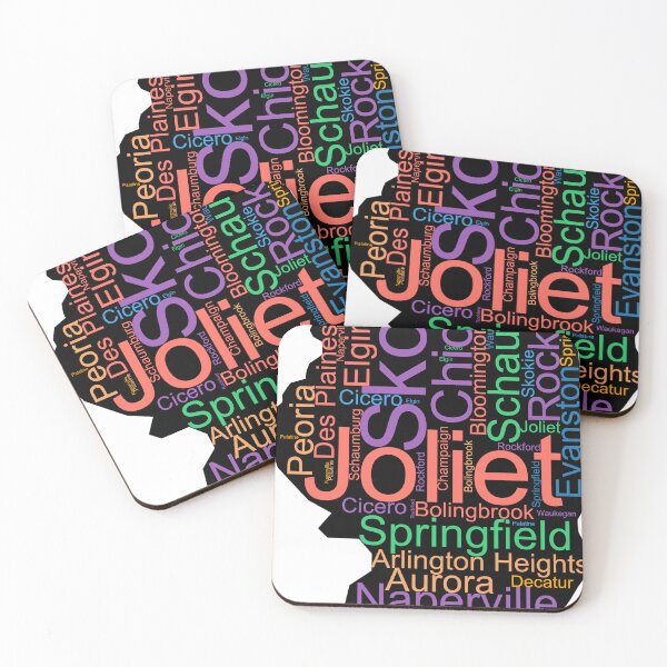 Item preview, Illinois Word Art With Cities designed and sold by TheIconSmith.