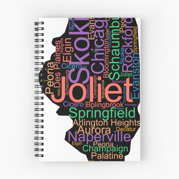 Item preview, Illinois Word Art With Cities designed and sold by TheIconSmith.