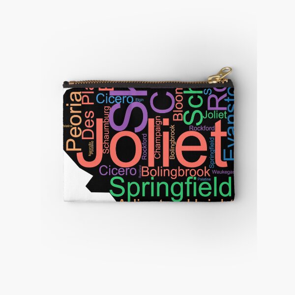 Item preview, Illinois Word Art With Cities designed and sold by TheIconSmith.