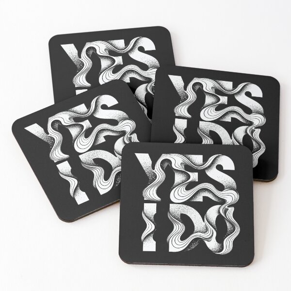 Item preview, "YES I DO" Wavy Affirmation Typography designed and sold by zzz888.