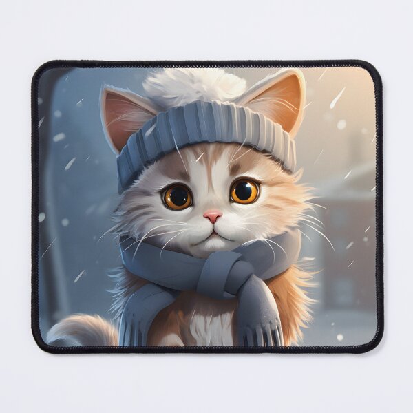 Item preview, Cat in the snow designed and sold by ArtfulPlay.