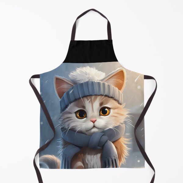 Item preview, Cat in the snow designed and sold by ArtfulPlay.