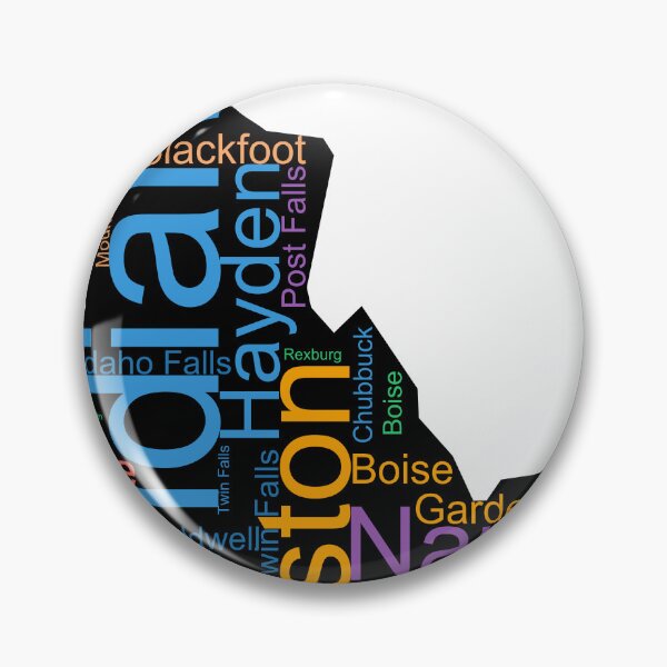 Item preview, Idaho Word Art With Cities designed and sold by TheIconSmith.