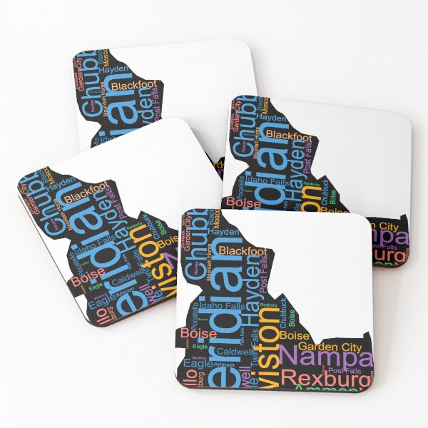 Item preview, Idaho Word Art With Cities designed and sold by TheIconSmith.