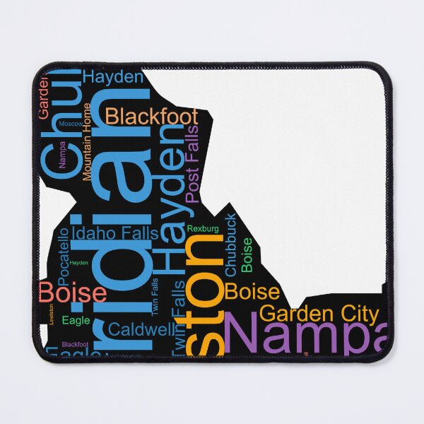Item preview, Idaho Word Art With Cities designed and sold by TheIconSmith.