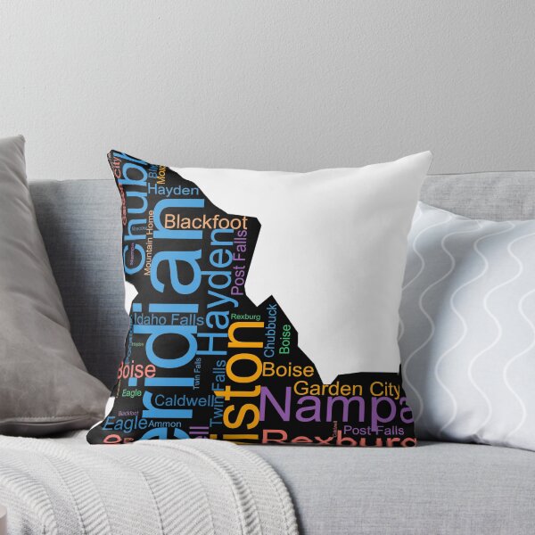Item preview, Idaho Word Art With Cities designed and sold by TheIconSmith.