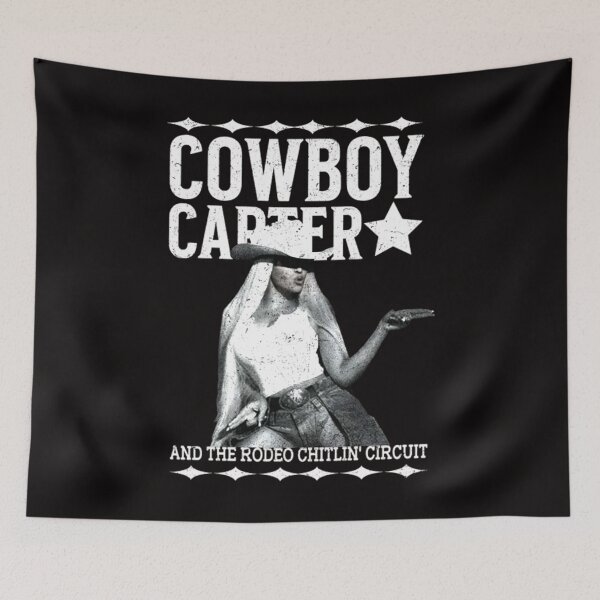 Item preview, Vintage cowboy carter designed and sold by MythicMosaics.