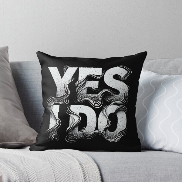 Item preview, "YES I DO" Textured Gradient Typography designed and sold by zzz888.